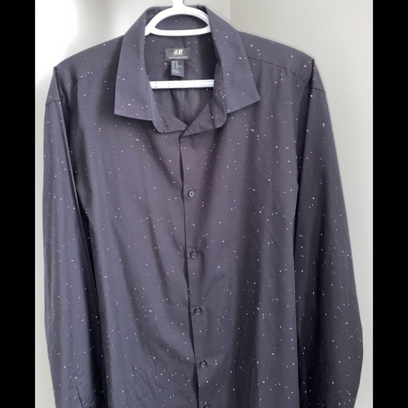 Navy Blue dotted shirt - Picture 1 of 3